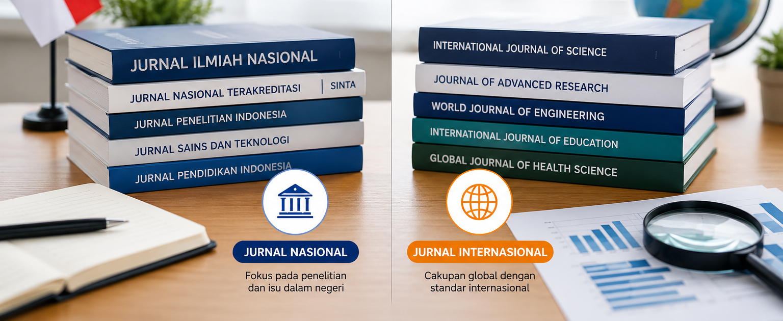 Perbedaan Jurnal Nasional dan Internasional
